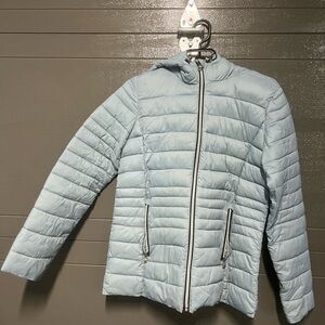 Light Blue Quilted Jacket
